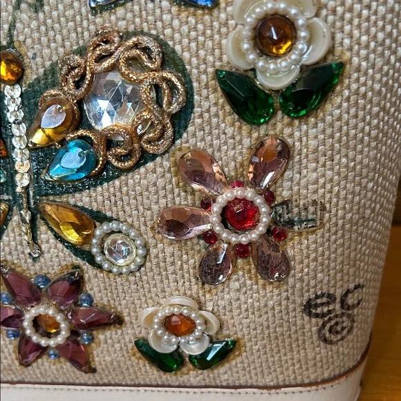 Enid Collins Rhinestone Embellished Handbag - Picture 9 of 10